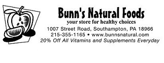 Bunns Natural Foods logo