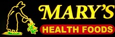 Marys Health Foods logo